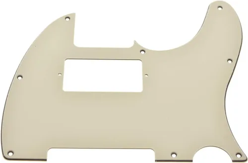 Miniatura 25 de KAISH - Carcasa de 8 agujeros para guitarra Tele Humbucker, golpeador blanco de 3 capas para Telecaster de EE. UU./México