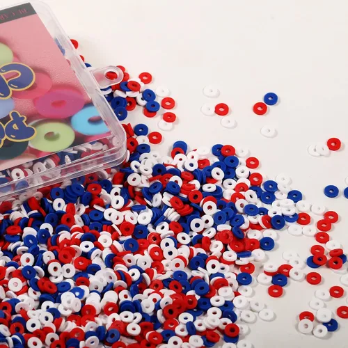 Miniatura 4 de 4000 cuentas de arcilla para hacer pulseras, espaciador de polímero, plano para manualidades, joyas, collares, aretes, kit de fabricación de aretes