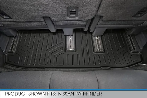 Miniatura 2 de SMARTLINER Alfombrillas de suelo de ajuste personalizado de tercera fila compatibles con Infiniti JX35 2013-2013