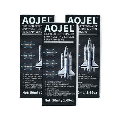 Miniatura 11 de S300 Epoxi metálico para reparación de aluminio y metal, epoxi de soldadura en frío de 2 partes, adhesivo estructural de carga, impermeable