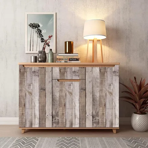 Miniatura 5 de Papel tapiz de madera para despegar y pegar, extraíble, tablón de madera envejecida, autoadhesivo, papel de pared reciclado sintético, papel