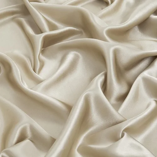 Miniatura 3 de Sábana bajera ajustable de satén de seda Twin Extra Long, sábanas de cama individuales suaves de bolsillo profundo vendidas por separado, sin Gris