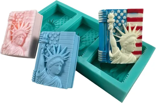 Miniatura 11 de Molde de jabón de silicona de dos libros, moldes de cera de vela hechos a mano, molde de silicona para pastel de mousse de chocolate, gelatina