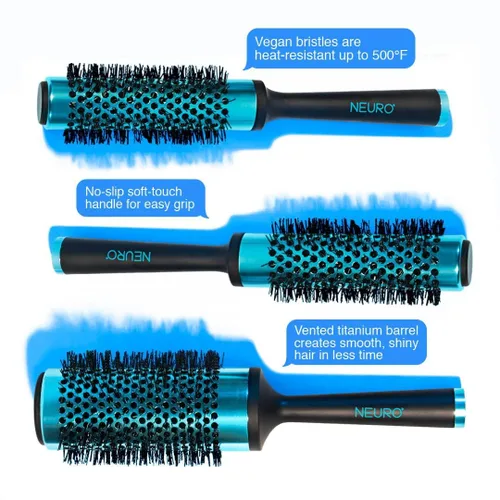 Miniatura 4 de Paul Mitchell Cepillo redondo de titanio Neuro, para secar todo tipo de cabello