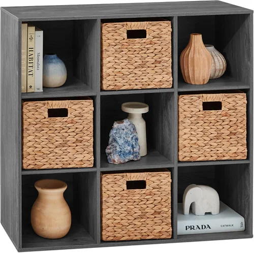 Miniatura 21 de Best Choice Products Organizador de almacenamiento de 6 cubos, abertura de estante de 13.5 pulgadas, estantería, librero, estante de exhibición