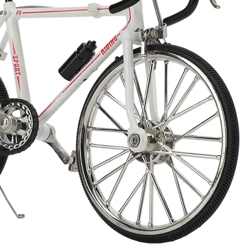Miniatura 8 de Modelo de bicicleta de montaña de juguete, modelo de bicicleta de metal, mini adorno de escritorio, 4.5 x 7.7 pulgadas
