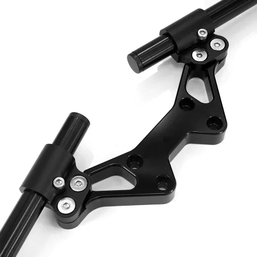 Miniatura 4 de Elevadores de manillar de motocicleta de aluminio Kit de manillar ajustable Sport para MSX125 Grom MSX 125 2013-2021 2022 2023 2024 2025 (negro)