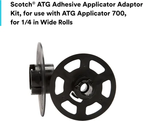 Miniatura 3 de Scotch ATG 700 aplicador de adhesivo, dispensa 1/2 y 3/4 de rollos ATG anchos, Paquete de 1, Amarillo, 1
