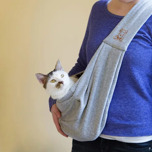 Miniatura 3 de Transportín para perros y gatos iPrimio manos libres, bolsa de transporte reversible Papoose Súper bolsa blanda y contenedor. Gran transportín