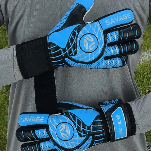 Miniatura 2 de K-LO Guantes de portero: Guantes de portero de fútbol Savage Rise (unisex, juvenil, niños y adultos) – Salvajes de dedos para protección Palma