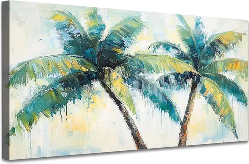 Miniatura 16 de GUTTATY Lienzo decorativo para pared, cuadros del océano, pintura de arte costero para decoración de pared de sala de estar, póster de mar, arte