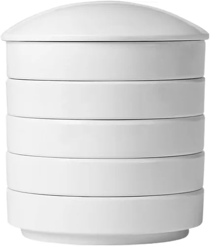 ARTIBETTER Disco de tinta de cerámica de porcelana de 5 capas apilable, paleta de pintura de 4.33 x 3.89 x 3.89 pulgadas, paleta de acuarela para