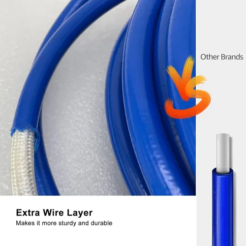 Miniatura 4 de Manguera de aerosol de pintura sin aire, rociador de color azul, tubo de fibra flexible, suministros y herramientas de pintura, herramientas