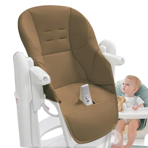 Miniatura 12 de Silla de comedor para bebé, cojín de cuero sintético para silla alta, cómodo cojín para silla alta para silla alta reemplazo para Peg Perego Tatamia