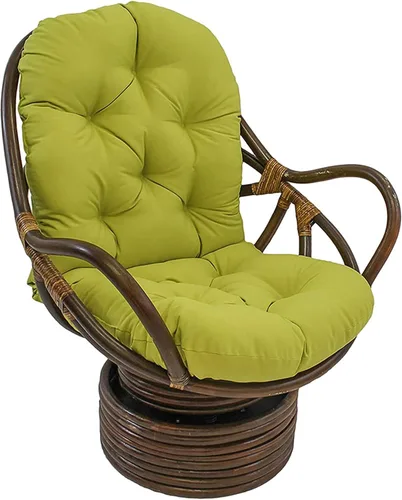 Miniatura 9 de Cojín giratorio para mecedora, lavable y resistente a los rayos UV, alfombrilla de cojín para silla mecedora reclinable, silla mecedora, cojín Gris