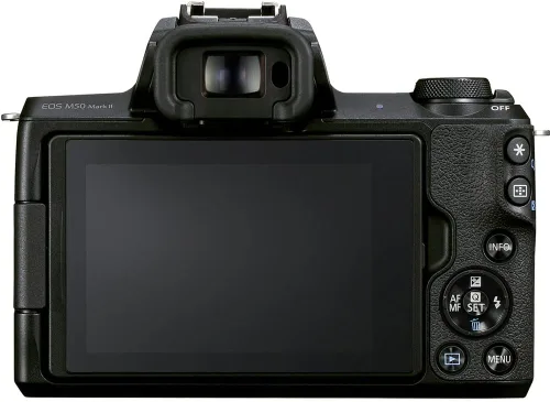Miniatura 3 de Canon Cámara sin espejo EOS M50 Mark II con lentes de 0.591-1.772 in y 2.165-7.874 in (negro) (4728C014) + monitor 4K + VideoMic Rode + tarjeta