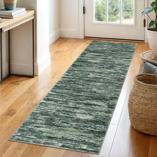 Miniatura 26 de SIILOOM 2 x 3 Alfombra moderna y abstracta para entrada, alfombra neutra azul marino gris multicolor súper suave de área pequeña, alfombras lavables