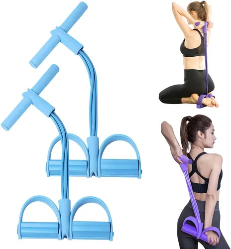 Banda de resistencia elástica multifuncional para yoga, extractor de pedal de estiramiento mejorado 2026 con asas para entrenamiento de cuerpo