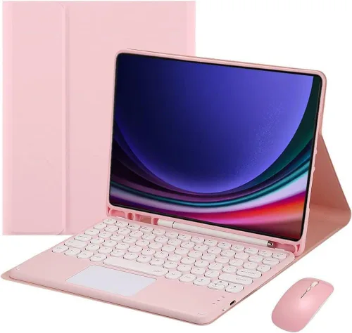 Miniatura 8 de Funda de teclado para Samsung Galaxy Tab A8 de 10.5 pulgadas 2022 - Trackpad multitáctil, funda desmontable con teclado inalámbrico para tableta
