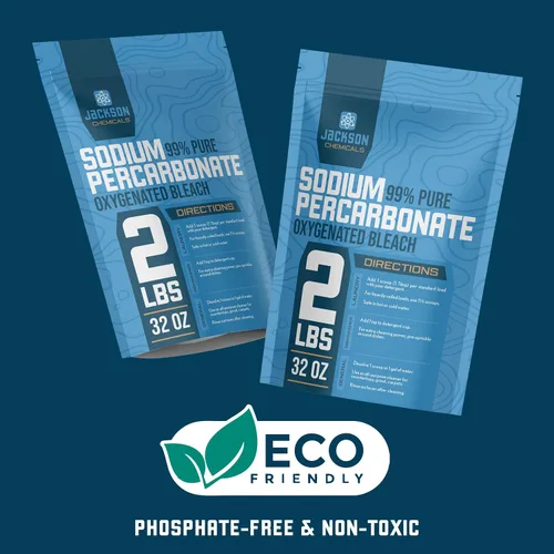 Miniatura 7 de Percarbonato de sodio 2 lb – Incrementador de lavado sin cloro, removedor de manchas y olores ecológico, limpiador multiusos - Polvo blanqueador