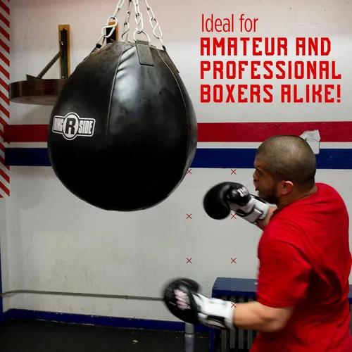 Miniatura 5 de Ringside Body Snatcher - Bolsa pesada, relleno suave, saco de boxeo de cuero sintético para boxeo, artes marciales mixtas, Muay Thai y más, incluye