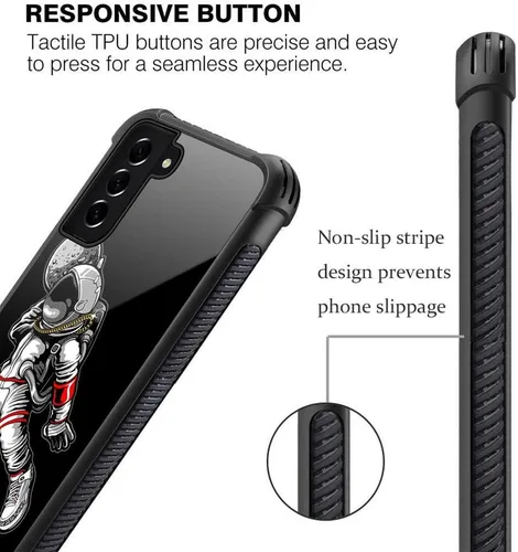 Miniatura 4 de ZHEGAILIAN Funda para Samsung Galaxy S22 Ultra, Protección de Grado Militar, Esquinas Completamente a Prueba de Golpes, Funda Antiarañazos para 4
