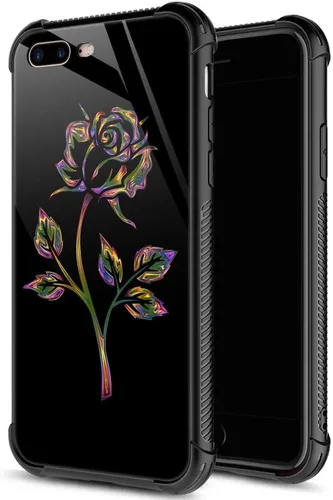 Miniatura 26 de ZHEGAILIAN Funda para iPhone 7/8 Plus, protección de grado militar, esquinas a prueba de golpes, funda antiarañazos para iPhone 7/8 Plus, girasol