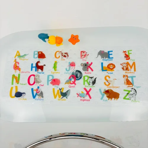 Miniatura 9 de Bonita alfombra de baño antideslizante de dibujos animados para bañera, tapete antideslizante para bañera para niños, tapete de ducha antideslizante
