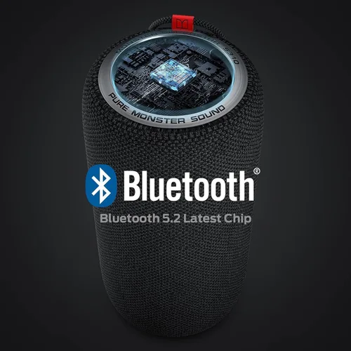 Miniatura 5 de Monster S310 Altavoz Bluetooth mejorado, altavoz portátil de 30 W, sonido estéreo 360° con graves potentes, emparejamiento TWS, impermeable IPX6