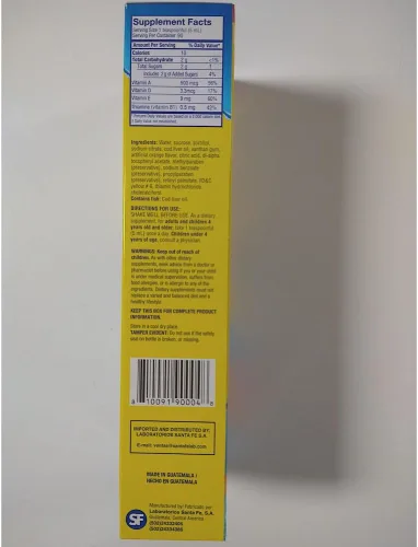 Miniatura 8 de Ballena Azul Aceite de Hígado de Bacalao para Adultos y Niños, Aceite de Hígado de Bacalao para Adultos y Niños, Buena Fuente de Vitaminas A, D, E