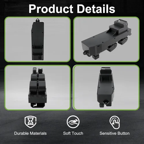 Miniatura 4 de Control de interruptor de ventana + juego de biseles para Toyota Camry 2002-2006 Corolla Matrix 2003-2008 Sienna 2004-2009 Tacoma 2005-2007 Scion