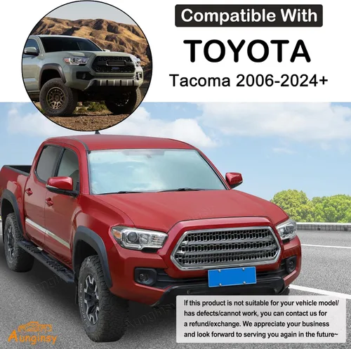 Miniatura 2 de Aunginsy Parasol para parabrisas delantero compatible con Toyota Tacoma 2006-2026, parasol plegable reflectante para rayos UV y protección solar