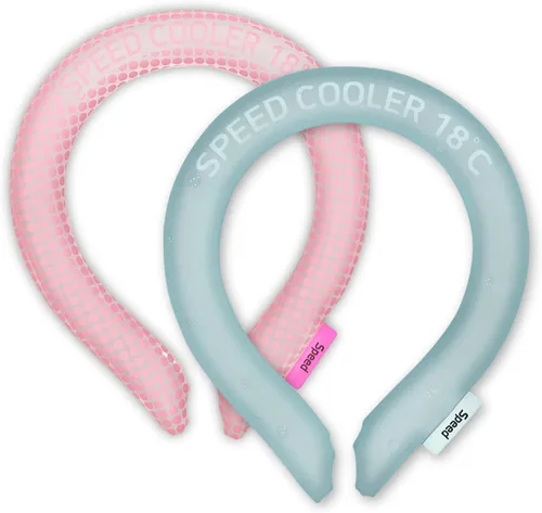 Miniatura 8 de SpeedUSA Insta Speed - Enfriadores de cuello (paquete de 2) (rosa y gris oscuro)