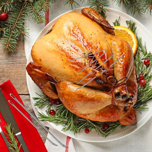 Miniatura 5 de Ofargo Agujas para Atar Carne, Agujas de Asado para Atar Pavo Asado, Pollo, Piel de Cerdo, Cerdo Entero, Cordero y Cerdo al Espetón; Dos de Cada