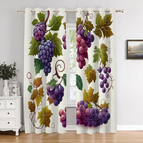 Miniatura 203 de Cortinas opacas de poliéster multicapa para cafetería, con diseño de diamantes, 2 unidades, 26 x 24 pulgadas