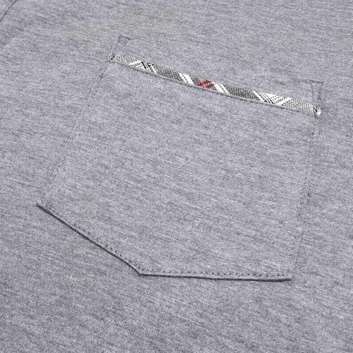 Miniatura 6 de Turndown Mens Top Shirts Patchwork Button Down Tees Pullover Close-Fitting Solid Color T-Shirt Tops Formal Classic