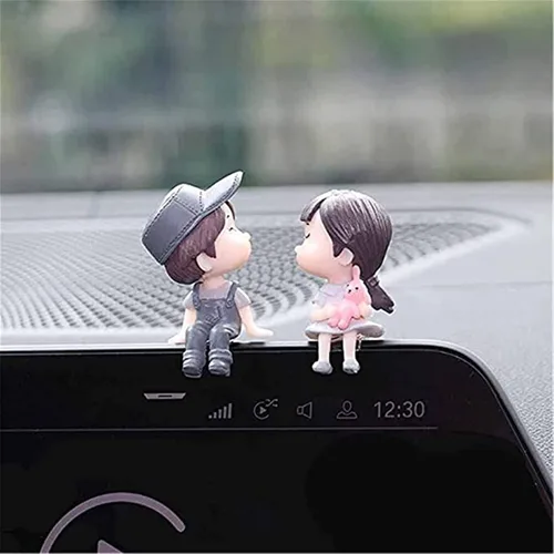 Miniatura 13 de Lindos adornos para pareja, lindo adorno interior de automóvil para parejas, decoración de automóvil, lindas parejas de dibujos animados, accesorios