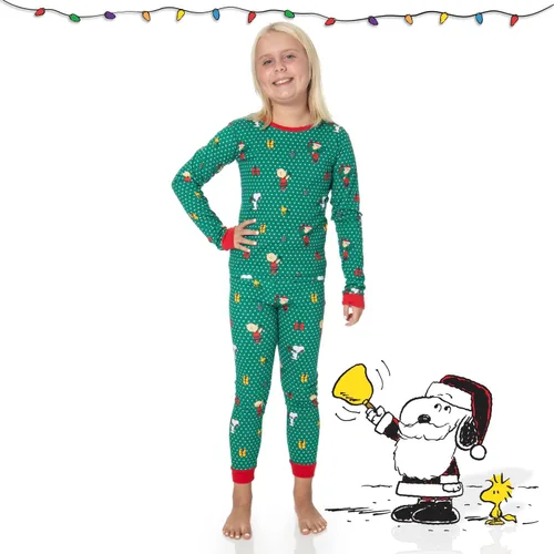 Miniatura 4 de Peanuts Snoopy - Pijamas familiares a juego, cómodos conjuntos de 2 piezas para Navidad