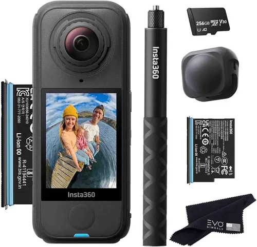 Miniatura 17 de Insta360 Paquete estándar X4 Air Cámara de acción impermeable 8K 360 más ligera para aventuras épicas, lentes reemplazables, para acción, viajes