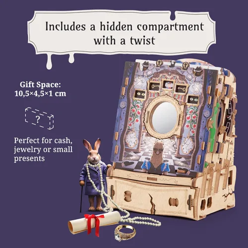 Miniatura 6 de iDventure Cluepuzzle Puzzle Adventure Alicia in Wonderland Rompecabezas secuenciales caja de rompecabezas para adultos y mayores de 10 años Caja