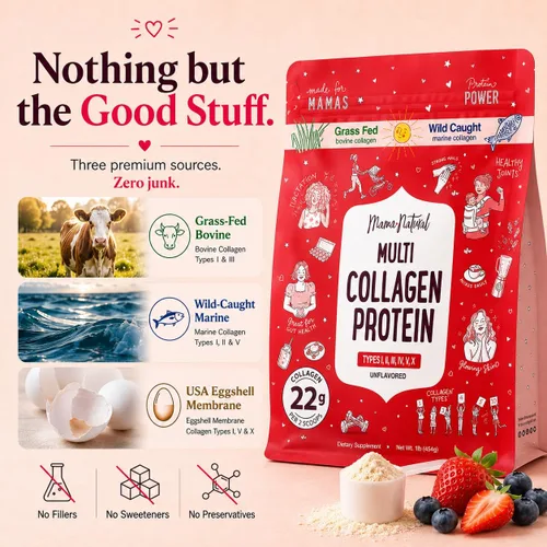 Miniatura 3 de Polvo de proteína de colágeno múltiple tipo I II III IV V X – Sin sabor e hidrolizado 16 onzas en polvo de péptidos de colágeno puro – Carne de res