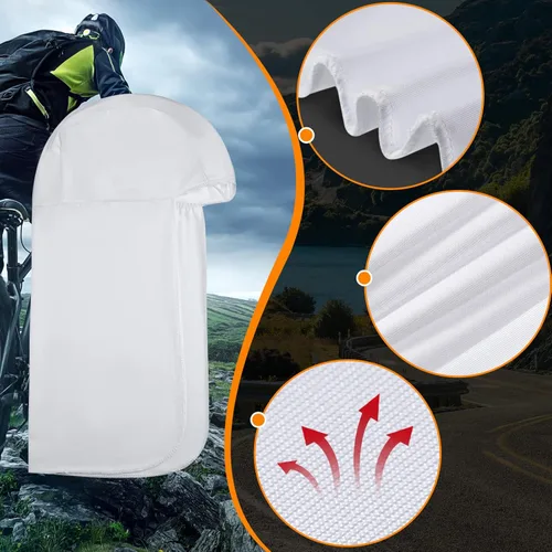 Miniatura 4 de Sintege 6 piezas de sombrero duro para protección solar con calavera, protector de cuello de secado rápido para mujeres y hombres Blanco