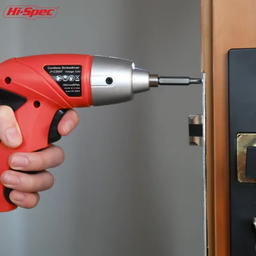 Miniatura 5 de Hi-Spec Juego de destornilladores eléctricos de potencia pequeña, color rojo, 27 piezas, 3.6 V, inalámbrico y recargable con juego de puntas
