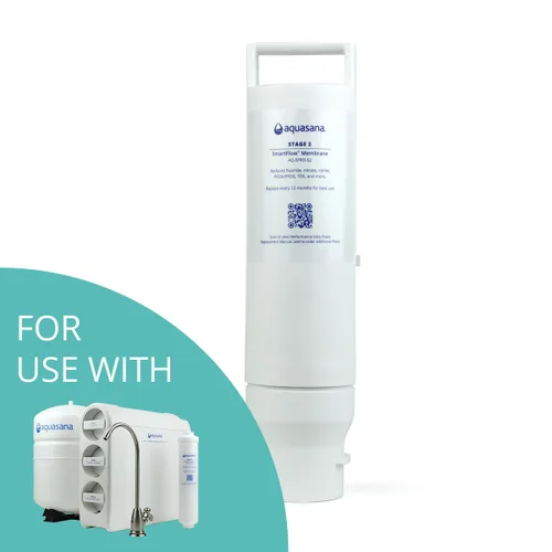 Miniatura 5 de Aquasana SmartFlow™ Filtro de agua de ósmosis inversa Etapa 2 Membrana de ósmosis inversa de repuesto Dura 1 año - No compatible con OptimH2O - Solo