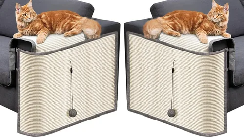 Miniatura 7 de Protector de sofá para gatos, se adapta a cualquiera de los reposabrazos, protector de muebles de arañazos para gatos