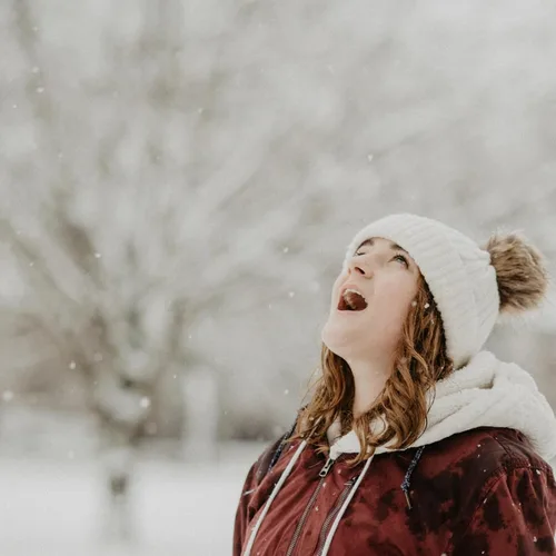 Miniatura 4 de ZOORON Gorro de invierno para mujer, de punto grueso, de piel sintética, pompón, gorro holgado