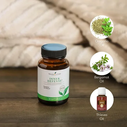 Miniatura 5 de Inner Defense de Young Living - 30 cápsulas blandas: desbloquea el poder de los potentes aceites esenciales - Orégano, tomillo, citronela y ladrones