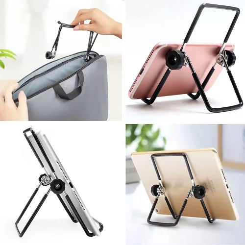 Miniatura 6 de VOVIGGOL Soporte ajustable para tableta, soporte plegable antideslizante para tabletas de 9 a 12.9 pulgadas, iPad, Samsung y Kindle Fire, soportes