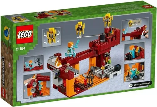 Miniatura 3 de LEGO Minecraft The Blaze Bridge 21154 Kit de construcción (370 piezas)