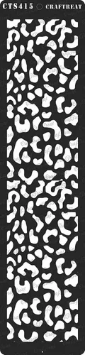 CrafTreat Plantilla reutilizable con estampado de guepardo, 3 x 12 pulgadas para pintar sobre madera, tela, lienzo, paredes y más, perfecta para